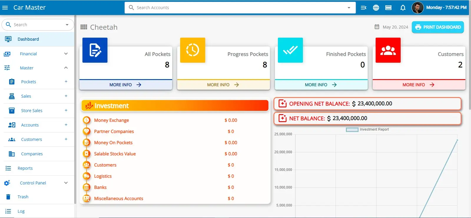 Transport ERP (Cheetah)