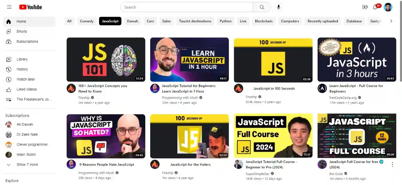 Youtube Clone (React)